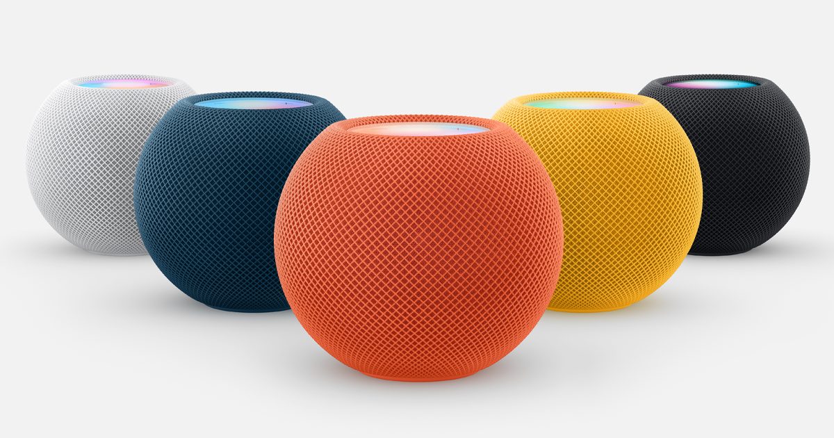 HomePod mini 多色官方产品图