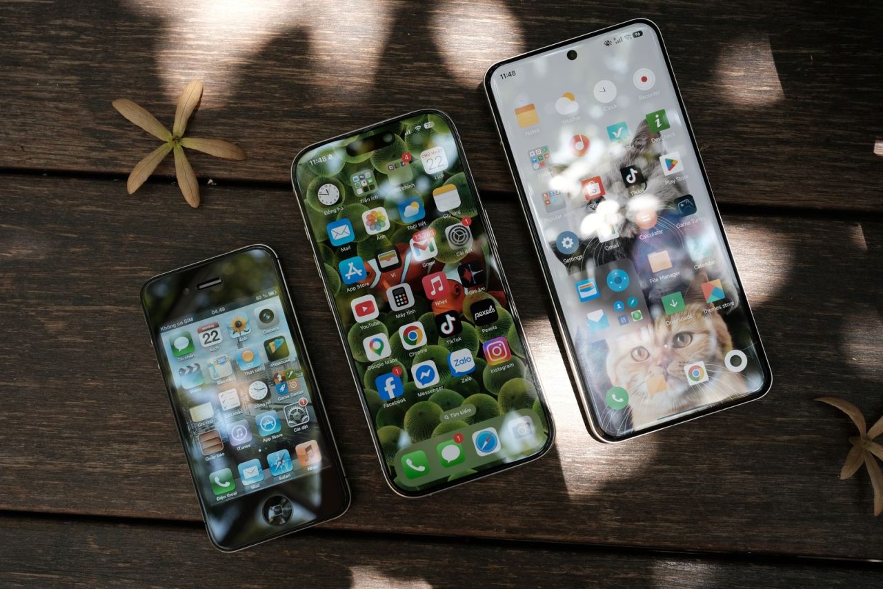 多款智能手机与 App 图标（示意图）